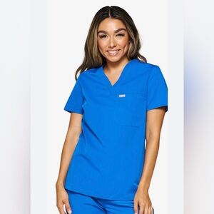 Figs Catarina One Pocket Scrub Top Royal Blue Women’s X-small Hospital
